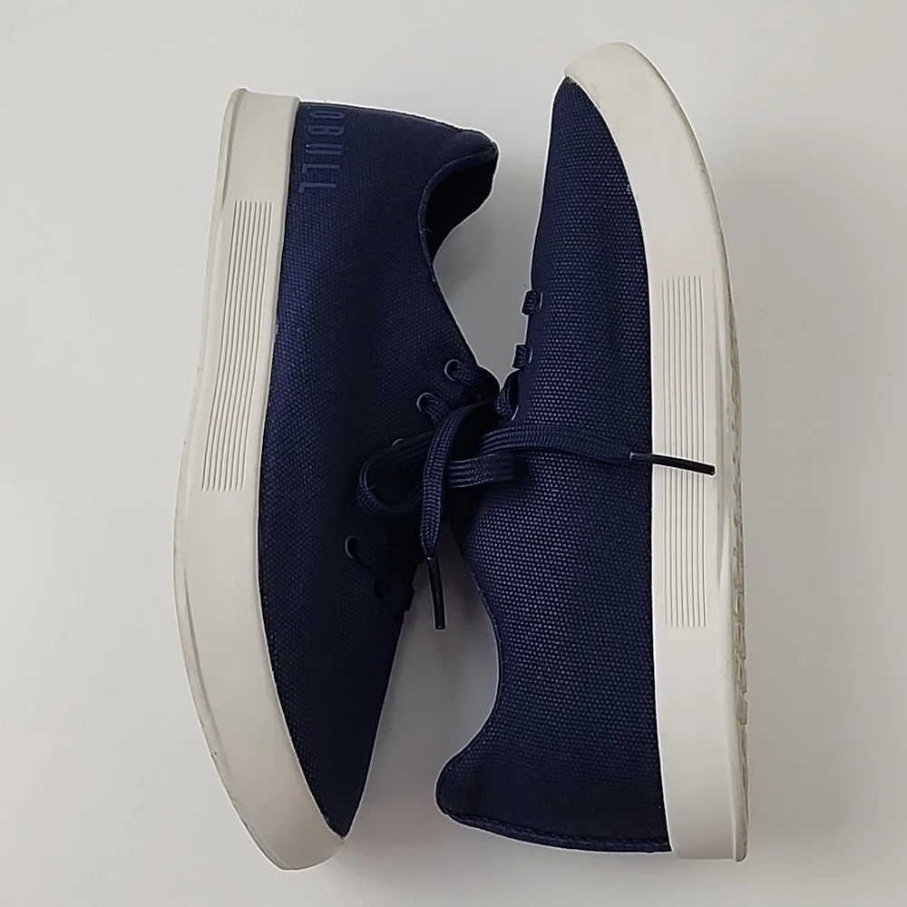 NOBULL Canvas Unisex Trainer Sneakers Navy - Picture 4 of 16